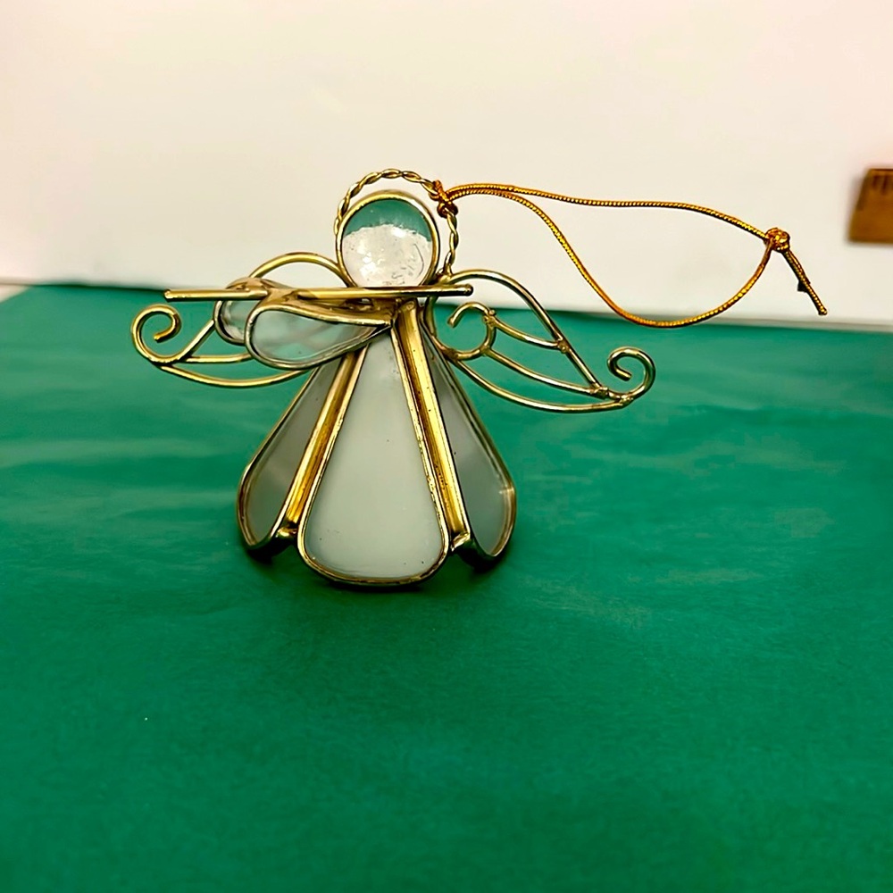Angel playing flute Ornament vintage